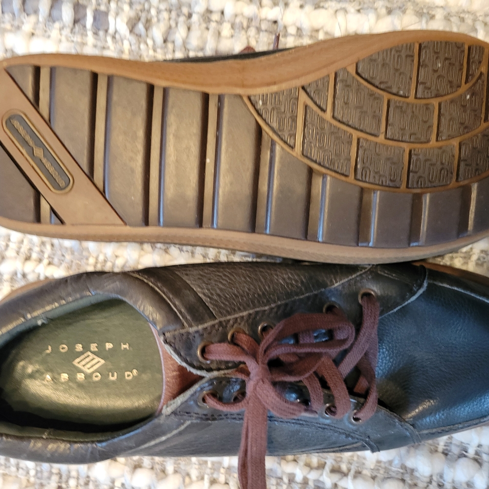 Joseph Abboud Men's Black Leather Shoes
